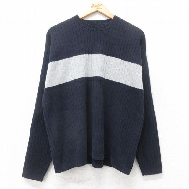 古着 ギャップ GAP 長袖 セーター メンズ 00年代 00s コットン クル