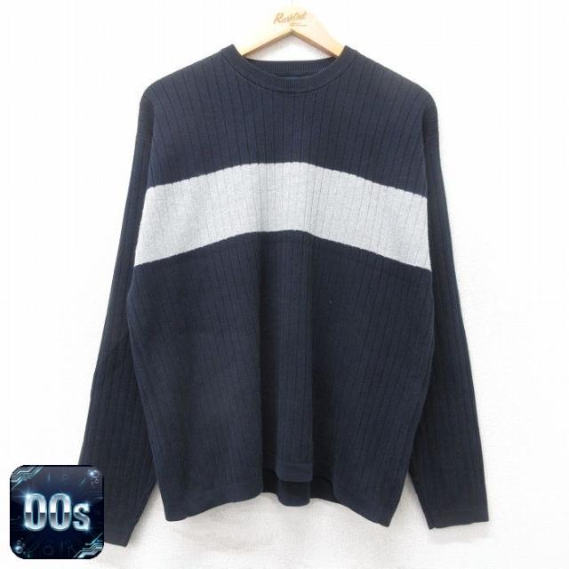 古着 ギャップ GAP 長袖 セーター メンズ 00年代 00s コットン クル