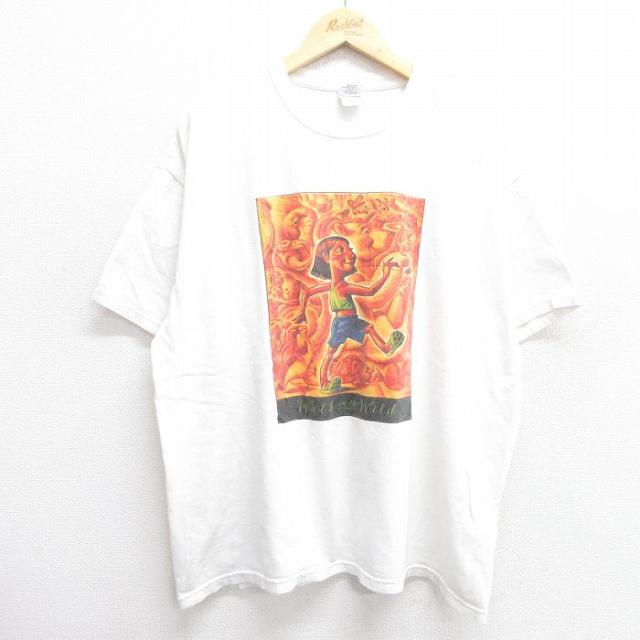 古着 半袖 Tシャツ メンズ 女の子 カメ クマ 企業広告 大きいサイズ コット