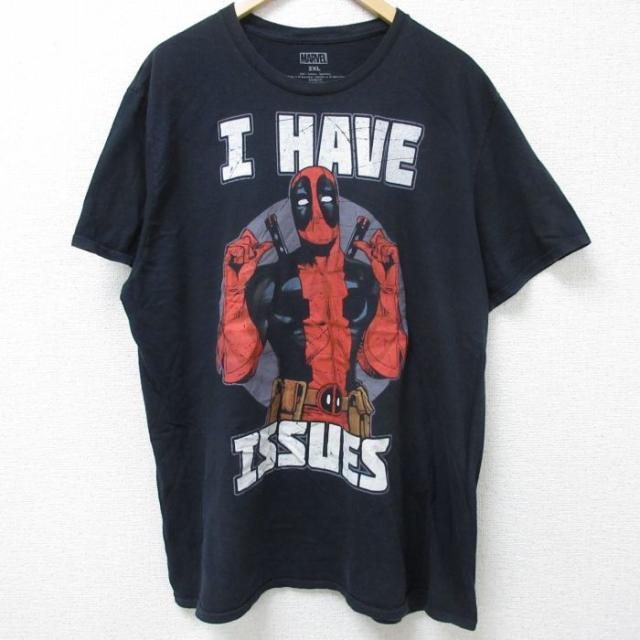 古着 半袖 Tシャツ メンズ マーベル デッドプール 大きいサイズ コットン ク