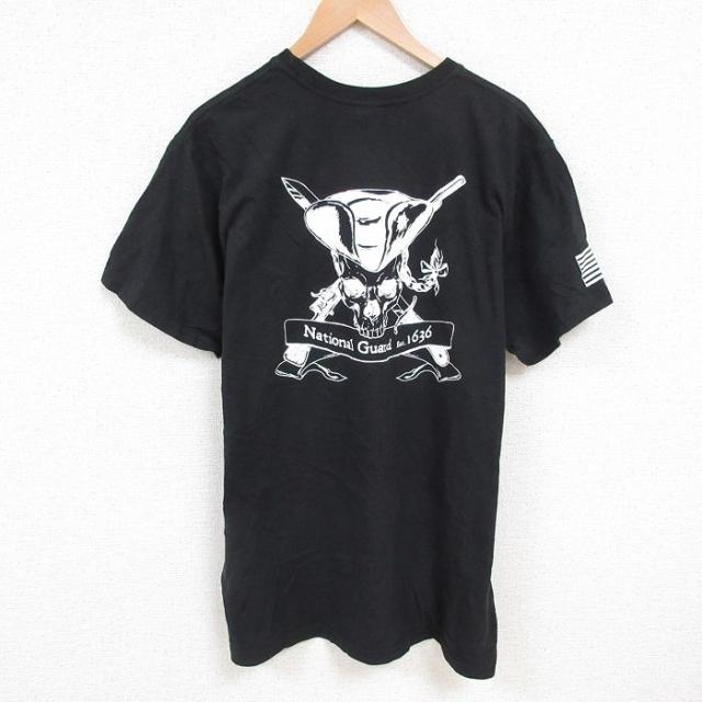 古着 半袖 Tシャツ メンズ スカル 大きいサイズ コットン クルーネック US