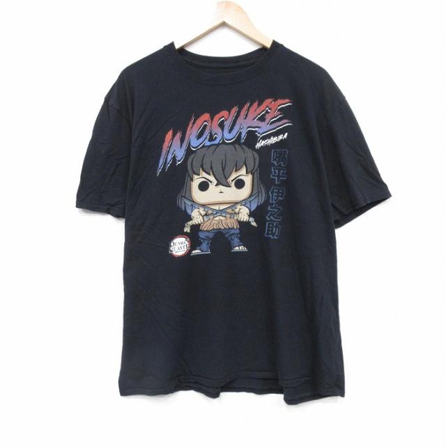 古着 半袖 Tシャツ メンズ アニメ 鬼滅の刃 伊之助 大きいサイズ コットン