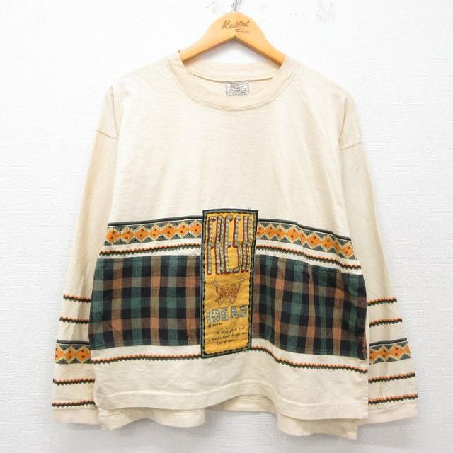 古着 長袖 ビンテージ Tシャツ メンズ 80年代 80s FRESH 大きいサ
