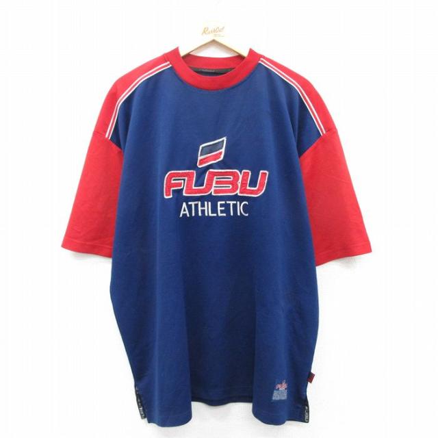 古着 フブ FUBU 半袖 Tシャツ メンズ ビッグロゴ 5 大きいサイズ クル