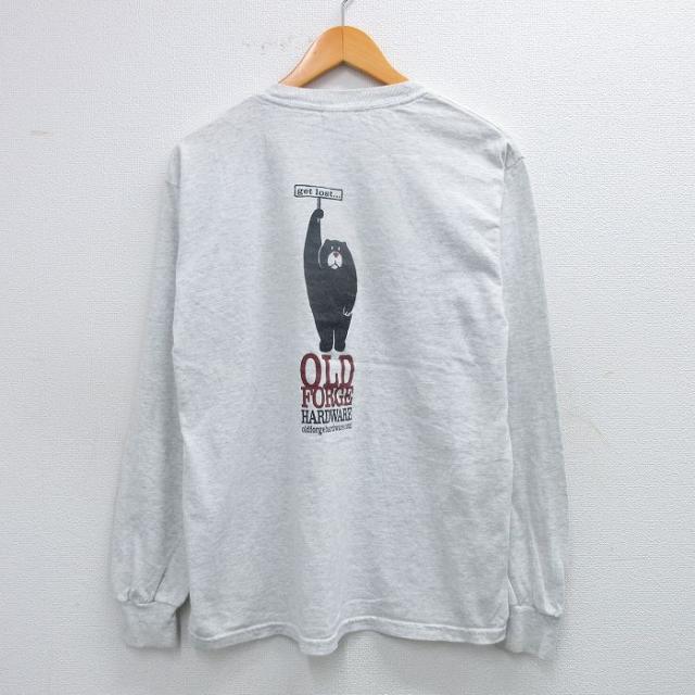 古着 長袖 ビンテージ Tシャツ メンズ 00年代 00s クマ OLD FOR