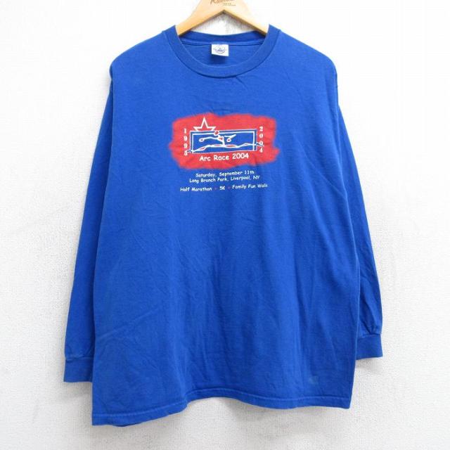 古着 長袖 ビンテージ Tシャツ メンズ 00年代 00s ArcRace 企業