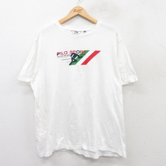 古着 フィラ FILA 半袖 ブランド Tシャツ メンズ ビッグロゴ 大きいサイ