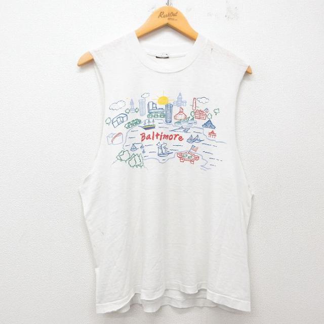 古着 ノースリーブ ビンテージ Tシャツ メンズ 90年代 90s Baltim