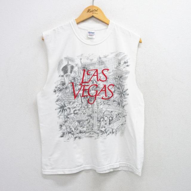 古着 ノースリーブ ビンテージ Tシャツ メンズ 00年代 00s ラスベガス