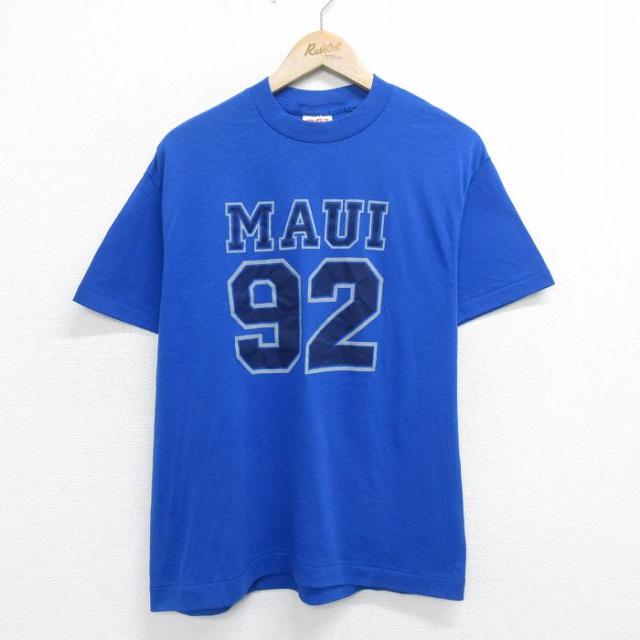 古着 半袖 ビンテージ Tシャツ メンズ 90年代 90s マウイ 92 クルー