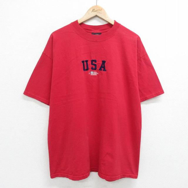 古着 半袖 ビンテージ Tシャツ メンズ 00年代 00s USAロゴ 星条旗 