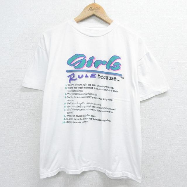 古着 半袖 ビンテージ Tシャツ メンズ 90年代 90s girls コットン