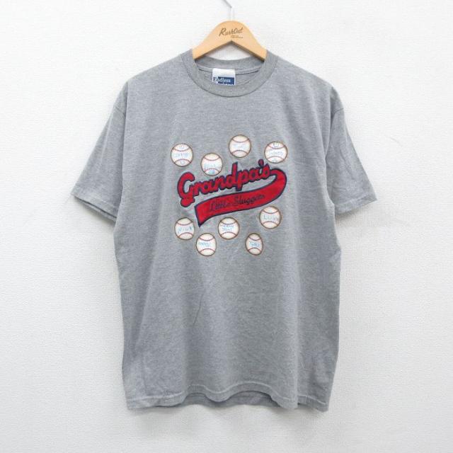 古着 半袖 ビンテージ Tシャツ メンズ 90年代 90s グランパ 野球 クル