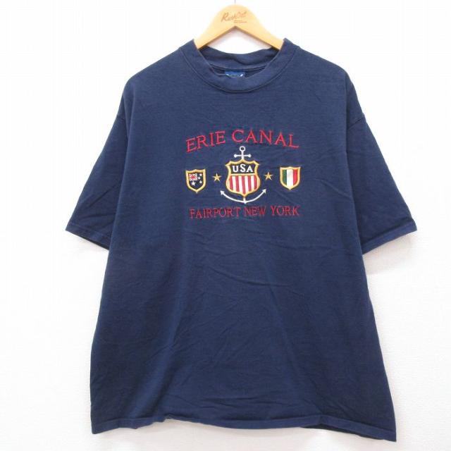 古着 半袖 ビンテージ Tシャツ メンズ 00年代 00s エリー運河 イカリ 