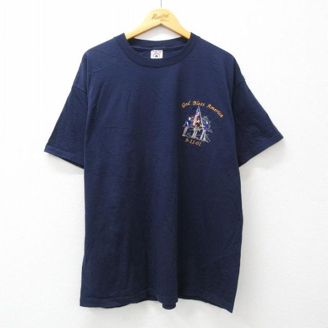 古着 半袖 ビンテージ Tシャツ メンズ 00年代 00s 星条旗 God 刺繍