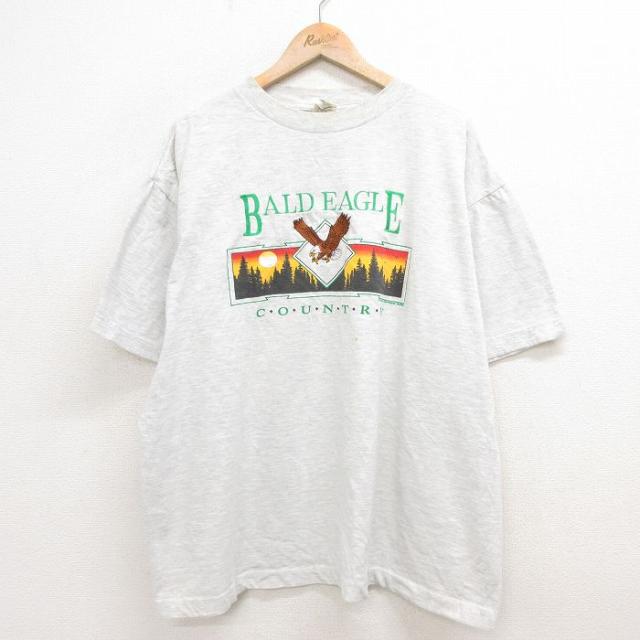 古着 半袖 ビンテージ Tシャツ メンズ 00年代 00s ワシ 刺繍 大きいサ