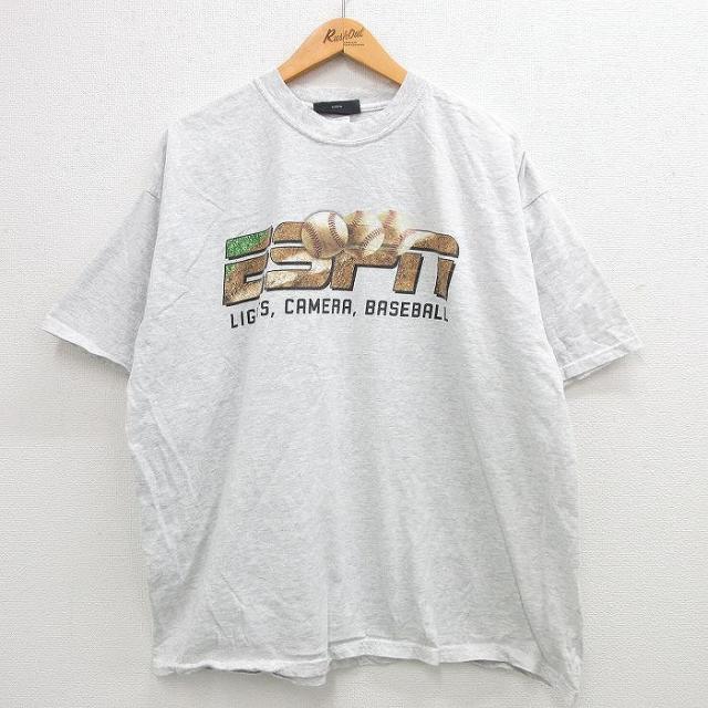 古着 半袖 ビンテージ Tシャツ メンズ 00年代 00s ESPN 野球 大き