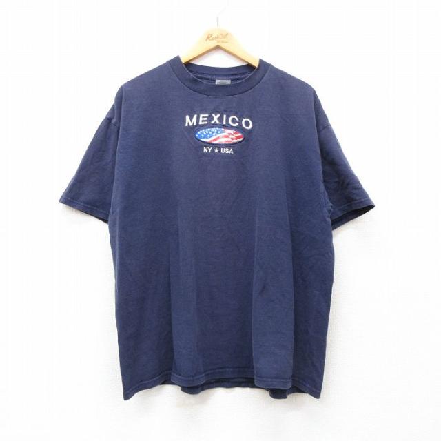 古着 半袖 ビンテージ Tシャツ メンズ 00年代 00s メキシコ 星条旗 刺