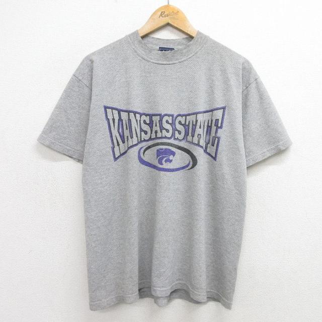 古着 半袖 ビンテージ Tシャツ メンズ 00年代 00s カンザス メッシュ地