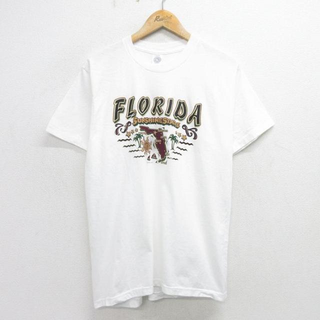 古着 半袖 ビンテージ Tシャツ メンズ 90年代 90s フロリダ 地図 コッ