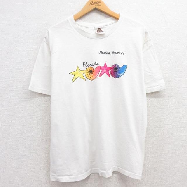 古着 半袖 ビンテージ Tシャツ メンズ 90年代 90s ヒトデ 貝殻 コット