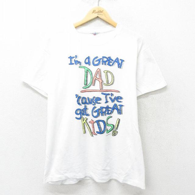 古着 半袖 ビンテージ Tシャツ メンズ 80年代 80s DAD クルーネック