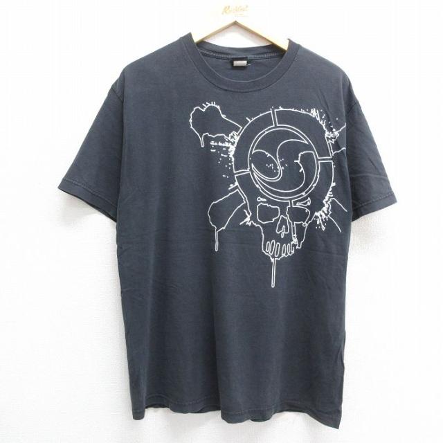 古着 半袖 ビンテージ Tシャツ メンズ 00年代 00s スカル コットン ク