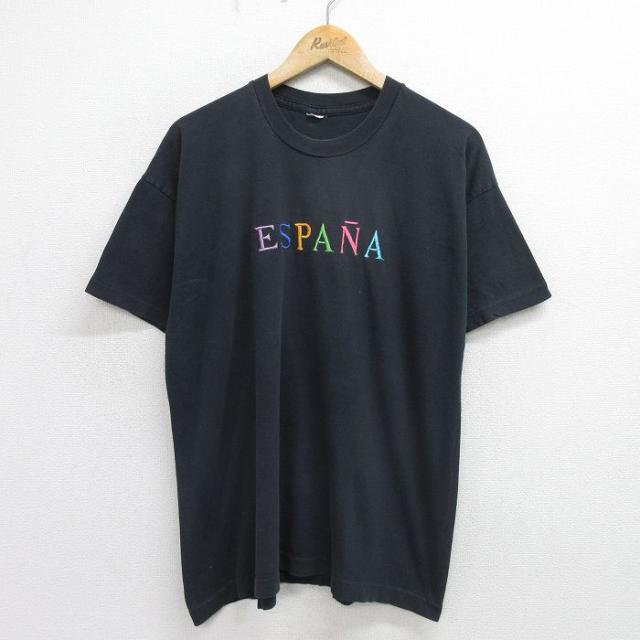 古着 半袖 ビンテージ Tシャツ メンズ 90年代 90s ESPANA 刺繍