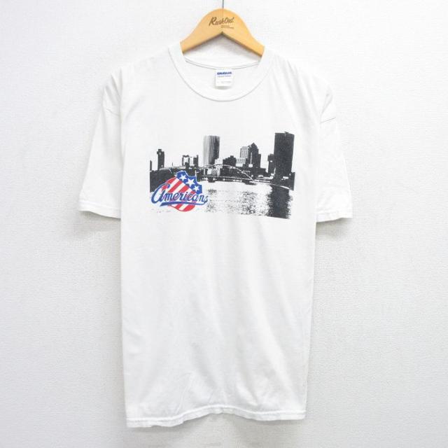 古着 半袖 ビンテージ Tシャツ メンズ 00年代 00s 企業広告 橋 大きい