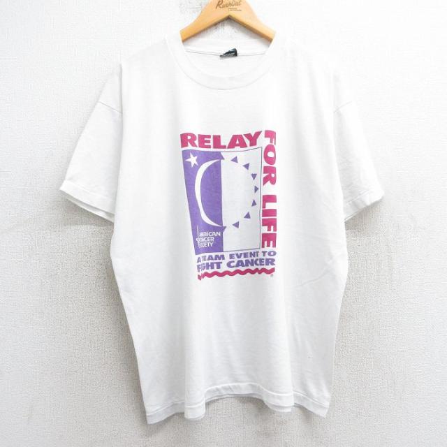 古着 半袖 ビンテージ Tシャツ メンズ 90年代 90s 月 太陽 企業広告