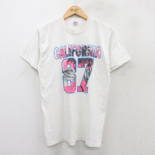 古着 半袖 ビンテージ Tシャツ メンズ 80年代 80s カリフォルニア サー