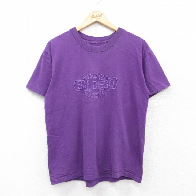 古着 半袖 ビンテージ Tシャツ メンズ 90年代 90s サンディエゴ 刺繍 