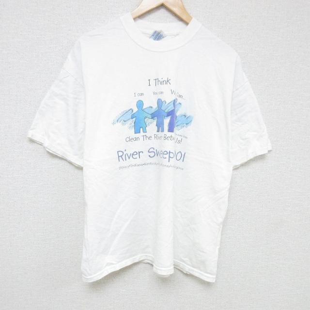 古着 半袖 ビンテージ Tシャツ メンズ 00年代 00s リバー 企業広告 大