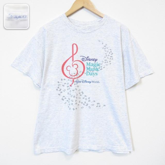 ディズニー 00s 半袖Tシャツ マジックミュージック グレー XL | 古着